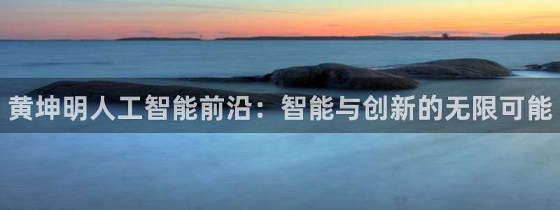 黄坤明人工智能前沿：智能与创新的无限可能